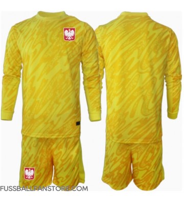 Polen Torwart Replik Heimtrikot Kinder EM 2024 Langarm (+ Kurze Hosen)